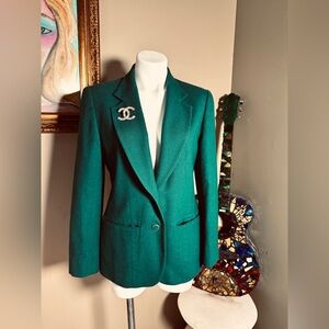 Vintage Women’s Pendleton Green virgin wool Blazer
